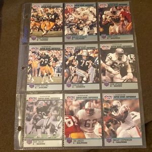 NFL Pro Set Super Bowl Supermen Sports trading card lot